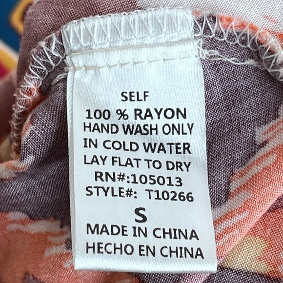 NWOT Savanna Jane Embroidered Aztec Boho Western Sz S Dolman Sleeve Blouse - Picture 9 of 11